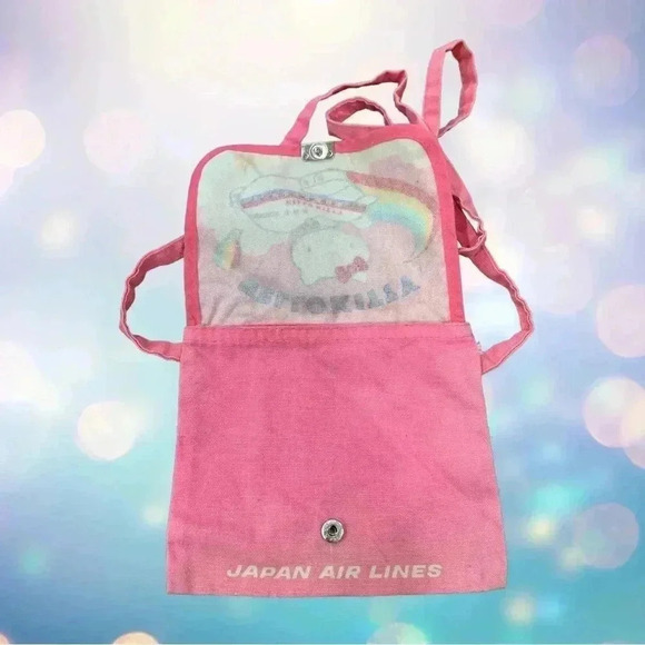Vintage Hello Kitty Japan air lines RARE 80’s travel pouch - Picture 2 of 6